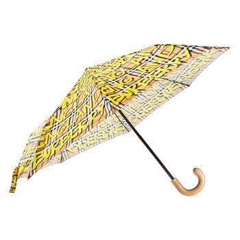 Burberry Graffiti Vintage Check Print Folding Umbrella